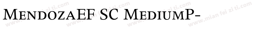MendozaEF SC MediumP字体转换
